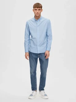 Selected Hemden*SLHREGDORE SHIRT LS W Cashmere Blue