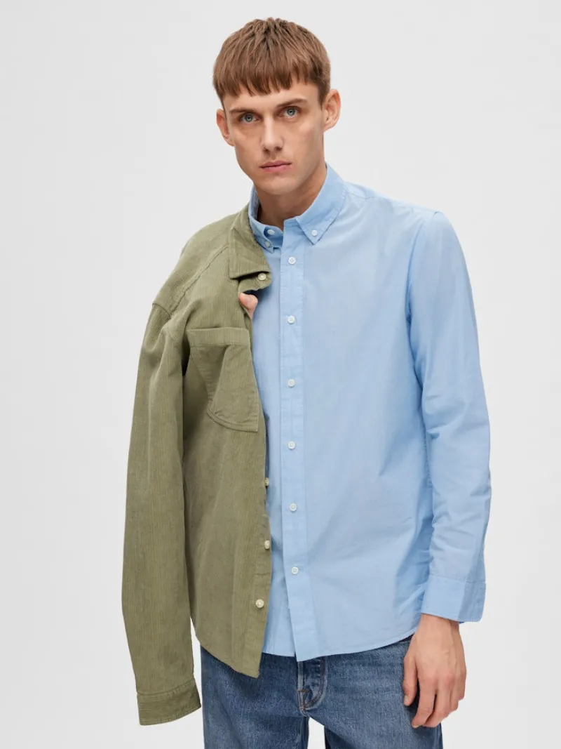 Selected Hemden*SLHREGDORE SHIRT LS W Cashmere Blue