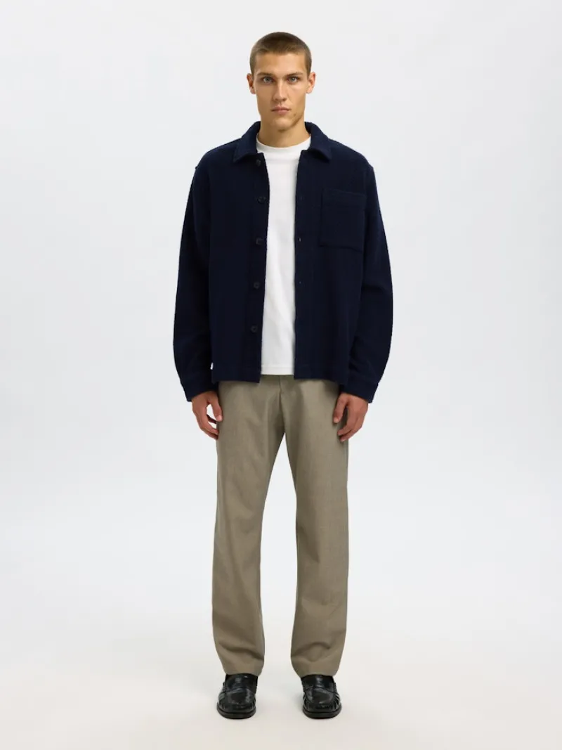 Selected Hemden*SLHREGFRED STRUCTURED OVERSHIRT Sky Captain