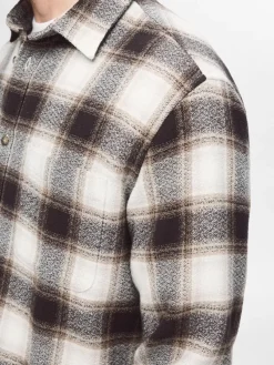 Selected Hemden*SLHREGOWEN-GRINDLE CHECK SHIRT LS chocolate torte