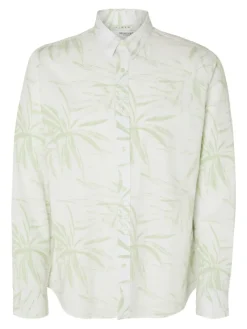 Selected Hemden*SLHREGSUN SHIRT LS CLASSIC bok choy