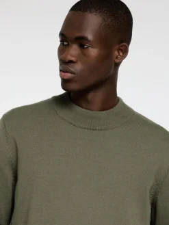 Selected Pullover & Sweatshirts*SLHROBERT LS KNIT MOCK NECK Kalamata