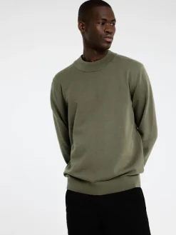 Selected Pullover & Sweatshirts*SLHROBERT LS KNIT MOCK NECK Kalamata