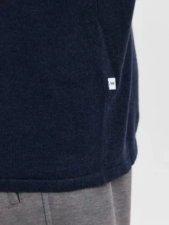 Selected Pullover & Sweatshirts*SLHROME LS KNIT CREW NECK NOOS Dark Sapphire