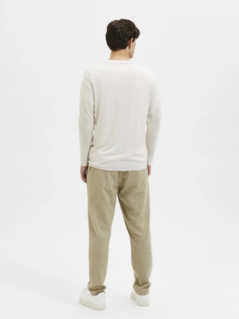 Selected Pullover & Sweatshirts*SLHROME LS KNIT CREW NECK NOOS angora