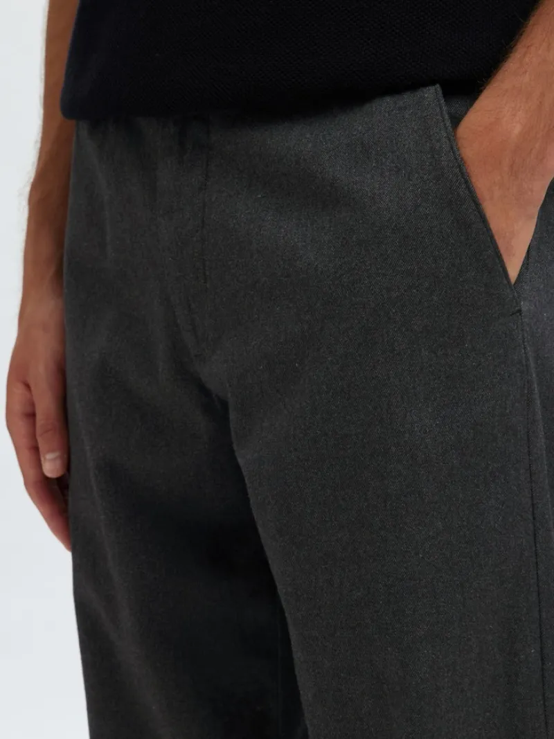 Selected Hosen|Big Boys*SLH175-SLIM MILES BRUSHED PANT W NOOS dark grey