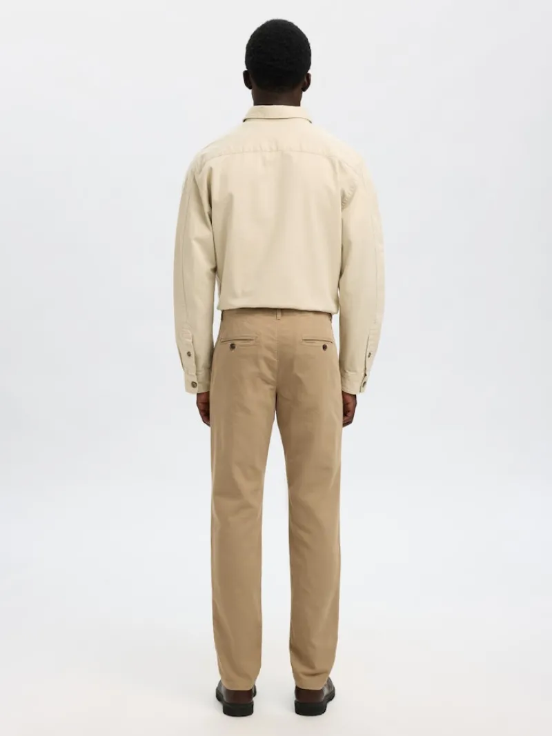 Selected Hosen|Big Boys*SLH175-SLIM MILES STRUC DYED PANT NOOS Pure Cashmere