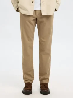 Selected Hosen|Big Boys*SLH175-SLIM MILES STRUC DYED PANT NOOS Pure Cashmere