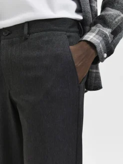 Selected Hosen|Big Boys*SLHSLIM-BEST 175 FLEX PANTS B NOOS Dark Grey Melange