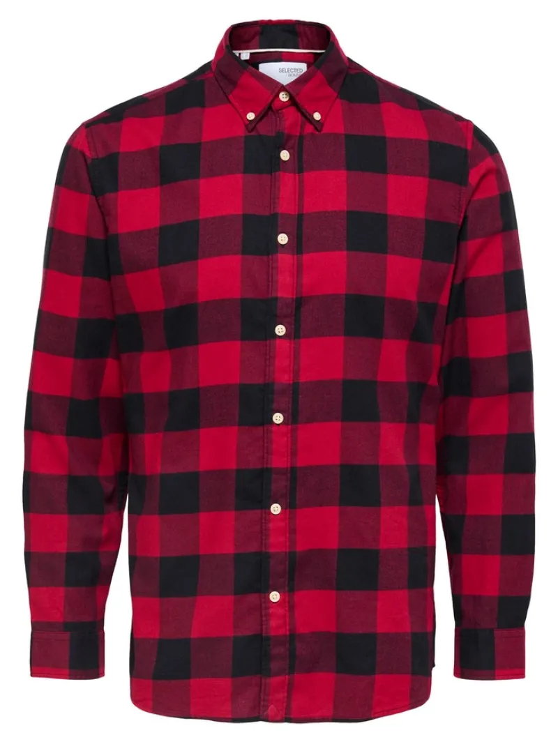 Selected Hemden|Big Boys*SLHSLIMFLANNEL SHIRT LS W NOOS biking red