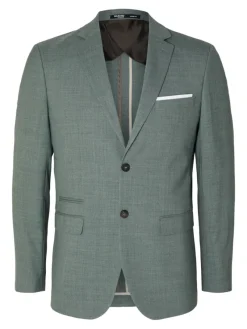 Selected Sakkos|Jacken*SLHSLIM-OASIS LINEN BLZ NOOS light green melange