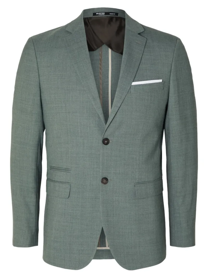 Selected Sakkos|Jacken*SLHSLIM-OASIS LINEN BLZ NOOS light green melange