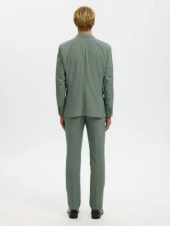 Selected Sakkos|Jacken*SLHSLIM-OASIS LINEN BLZ NOOS light green melange