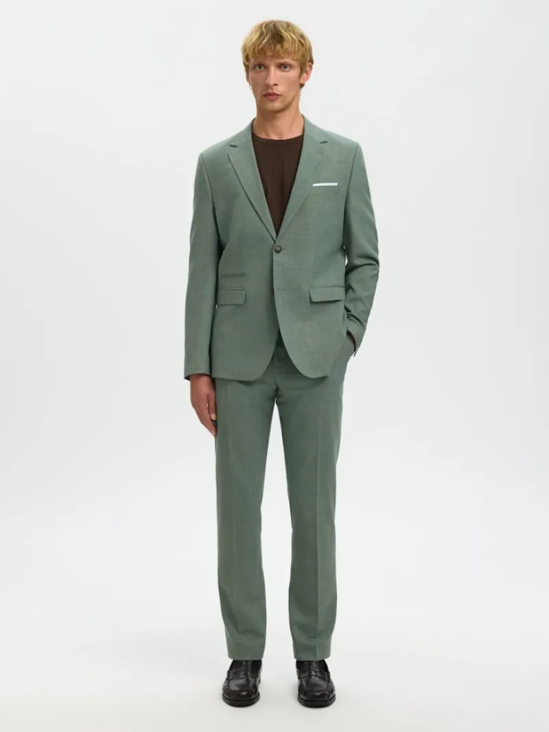 Selected Sakkos|Jacken*SLHSLIM-OASIS LINEN BLZ NOOS light green melange