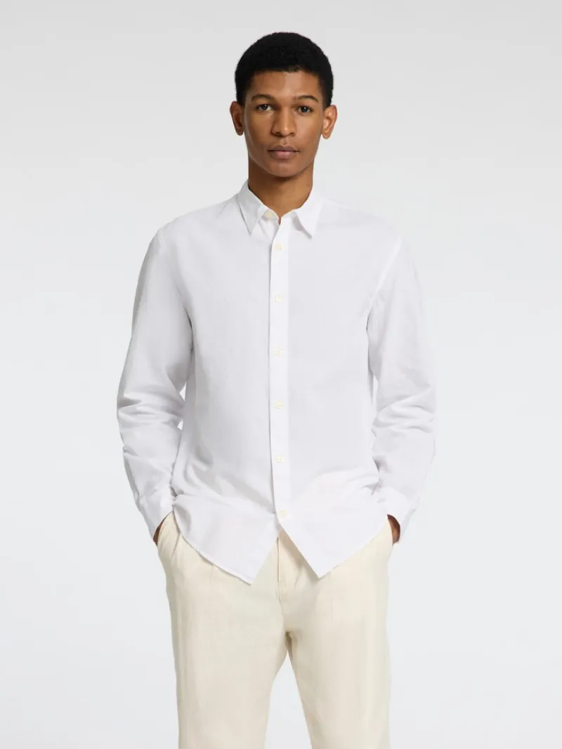 Selected Hemden*SLHSLIM-SUN SHIRT LS NOOS white