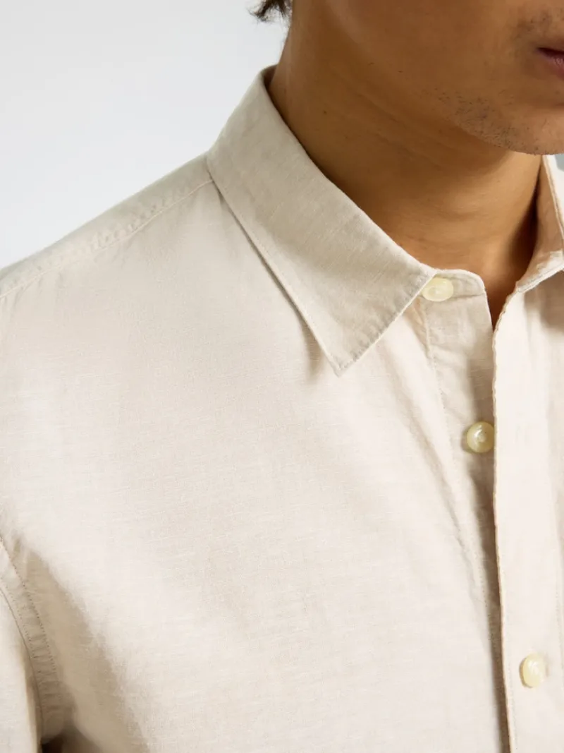 Selected Hemden*SLHSLIM-SUN SHIRT LS NOOS Pure Cashmere