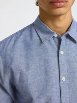 Selected Hemden*SLHSLIM-SUN SHIRT LS NOOS Medium Blue Denim