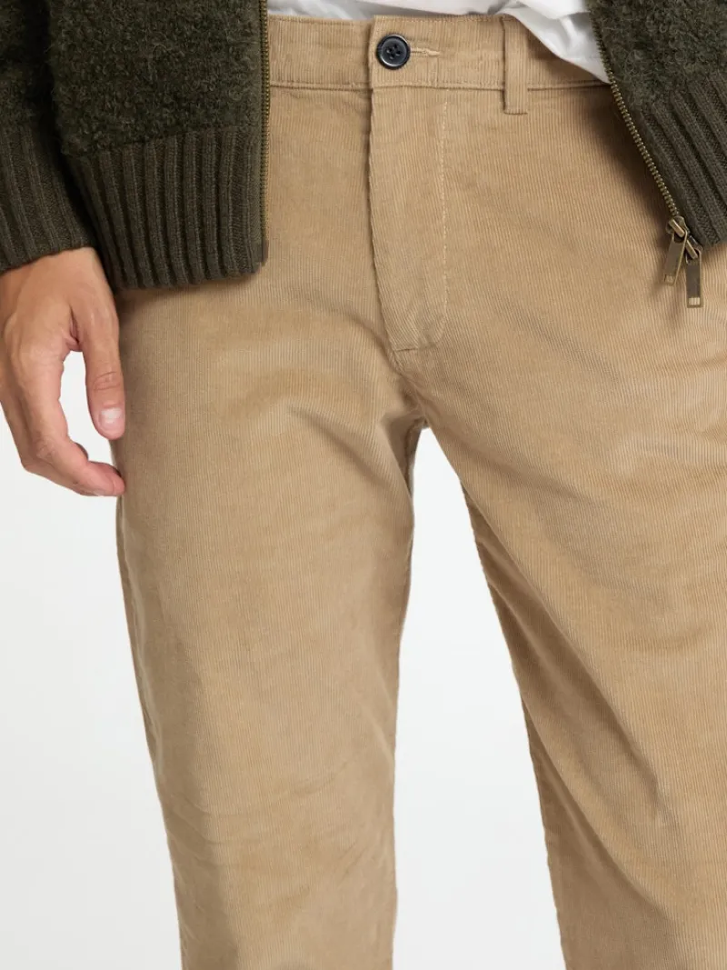 Selected Hosen|Big Boys*SLH196-STRAIGHT MILES CORD PANT W NOOS chinchilla