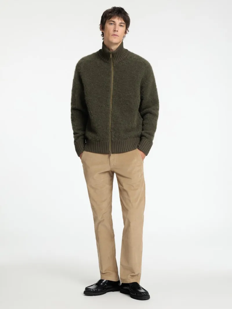 Selected Hosen|Big Boys*SLH196-STRAIGHT MILES CORD PANT W NOOS chinchilla