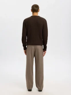 Selected Pullover & Sweatshirts*SLHTOM LS KNIT STRUCTURE CREW NECK Delicioso