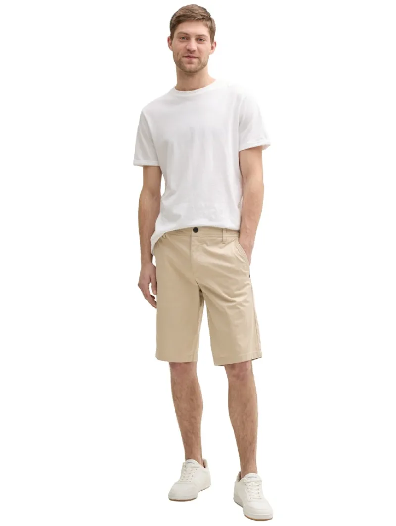 Tom Tailor Shorts|Big Boys*Slim Chino Shorts beige triangle print
