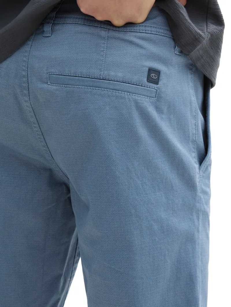 Tom Tailor Shorts|Big Boys*Slim Chino Shorts blue triangle print