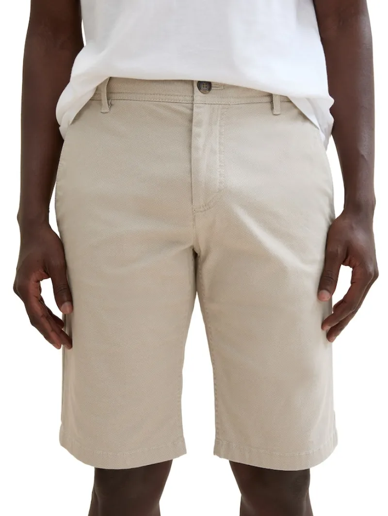 Tom Tailor Shorts|Big Boys*Slim Chinoshorts beige structure print