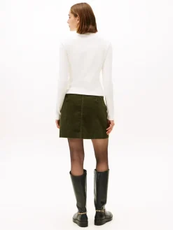 Tommy Hilfiger Shirts*SLIM CODY MOCK-NK LS ivory silk