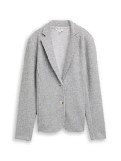 Tom Tailor Jacken*Slim Fit Blazer in Melange-Optik medium silver grey melange