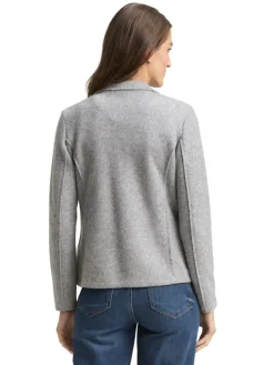 Tom Tailor Jacken*Slim Fit Blazer in Melange-Optik medium silver grey melange