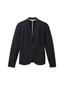 Tom Tailor Jacken*Slim Fit Blazer mit Ottoman Struktur sky captain blue