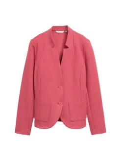 Tom Tailor Jacken*Slim Fit Blazer mit Ottoman Struktur berry red