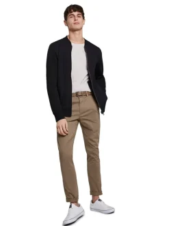 Tom Tailor Denim Hosen*Slim Fit Chino Hose mit Gürtel honey camel beige