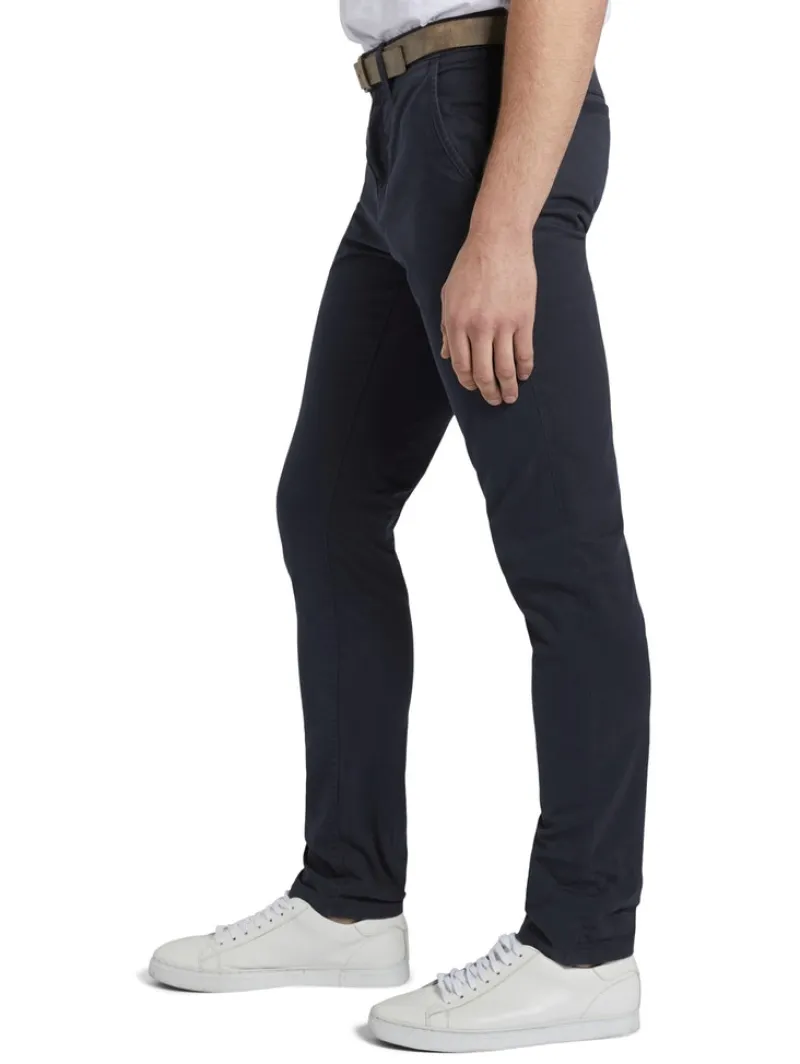 Tom Tailor Denim Hosen*Slim Fit Chino Hose mit Gürtel sky captain blue