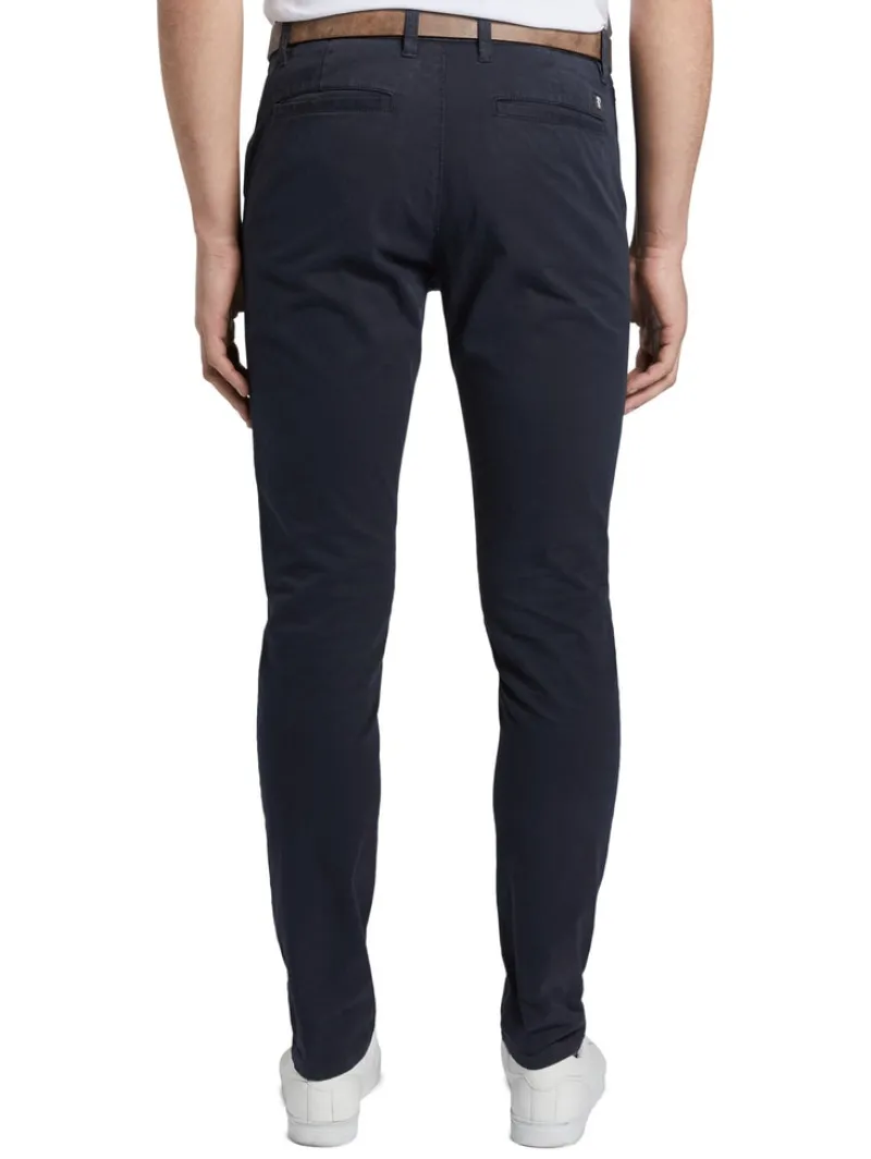 Tom Tailor Denim Hosen*Slim Fit Chino Hose mit Gürtel sky captain blue