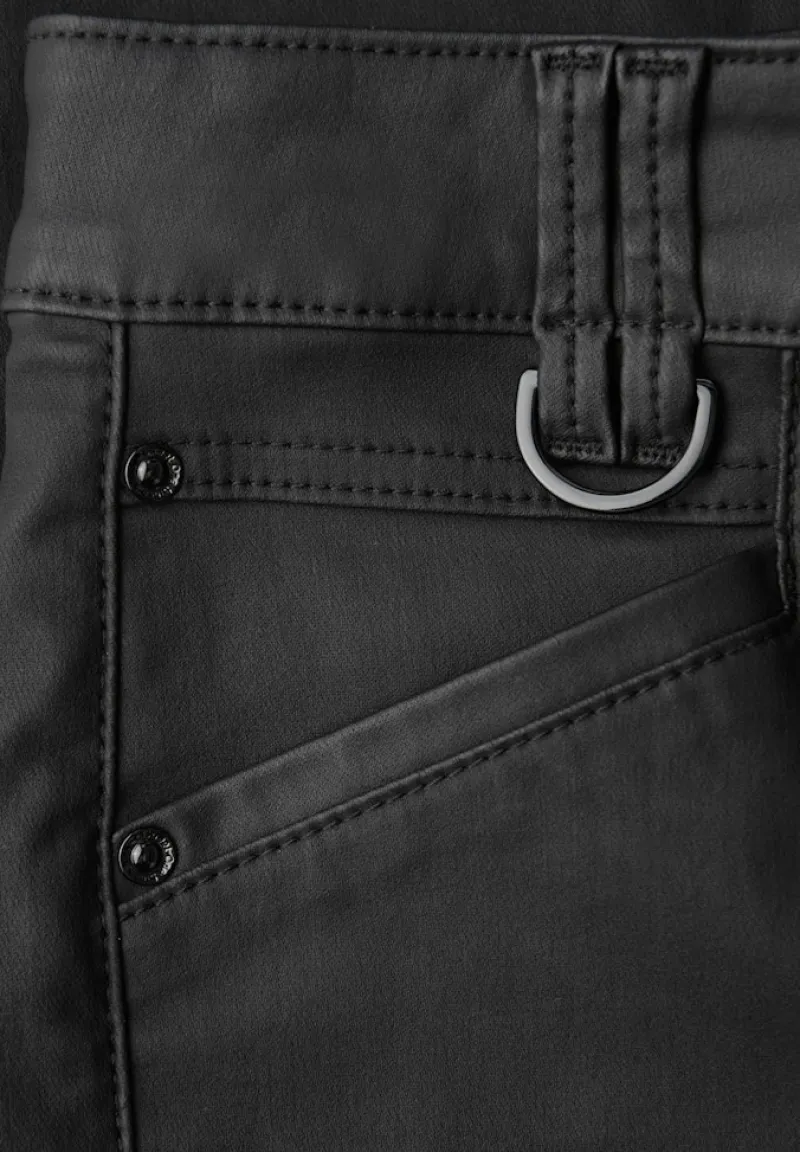 Street One Hosen*Slim Fit Coated Hose Black