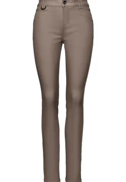 Street One Hosen*Slim Fit Coated Hose silk brown