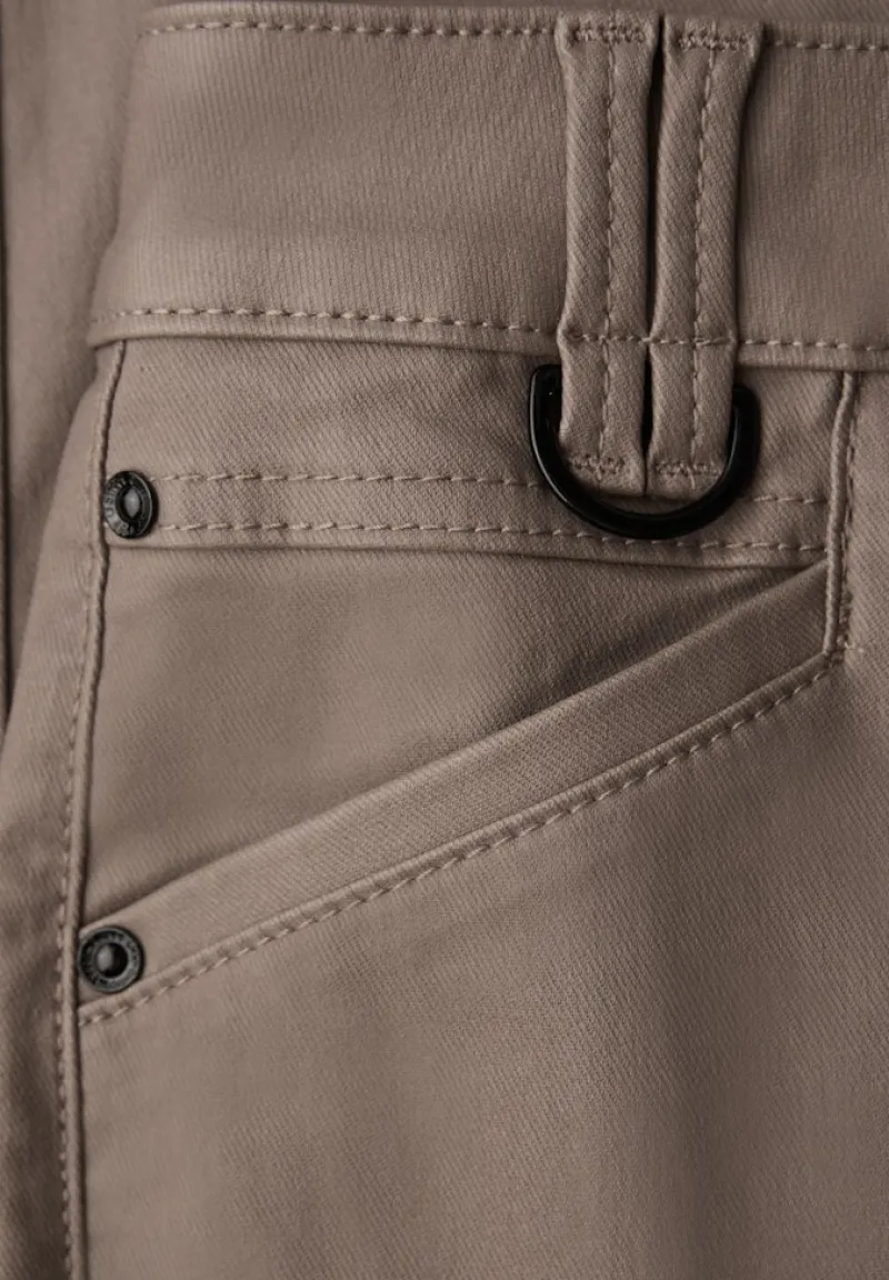 Street One Hosen*Slim Fit Coated Hose silk brown