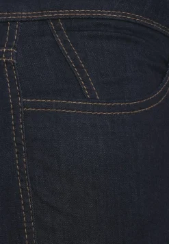 Street One Shorts*Slim Fit Hose in High Waist blue rinsed wash