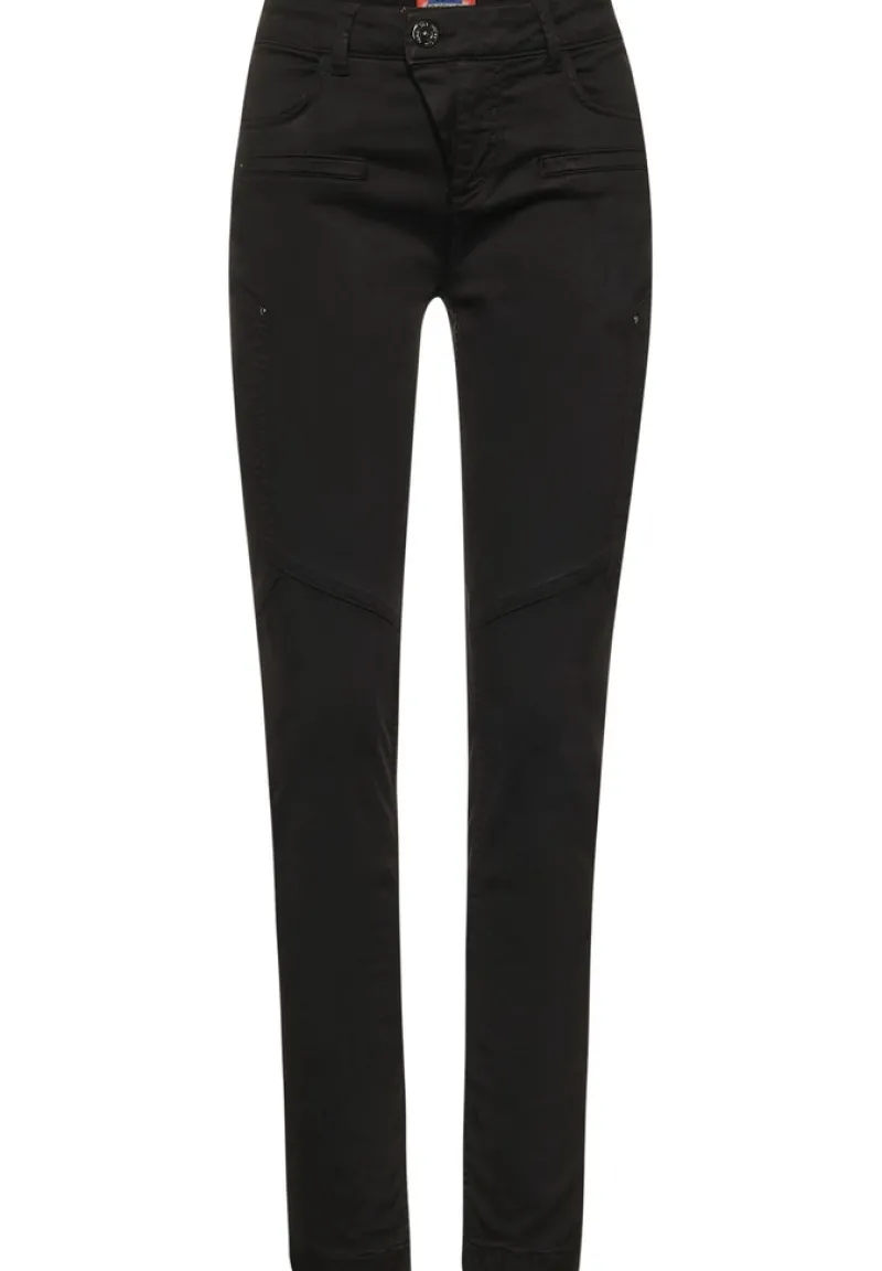 Street One Hosen*Slim Fit Hose in Lyocell Black