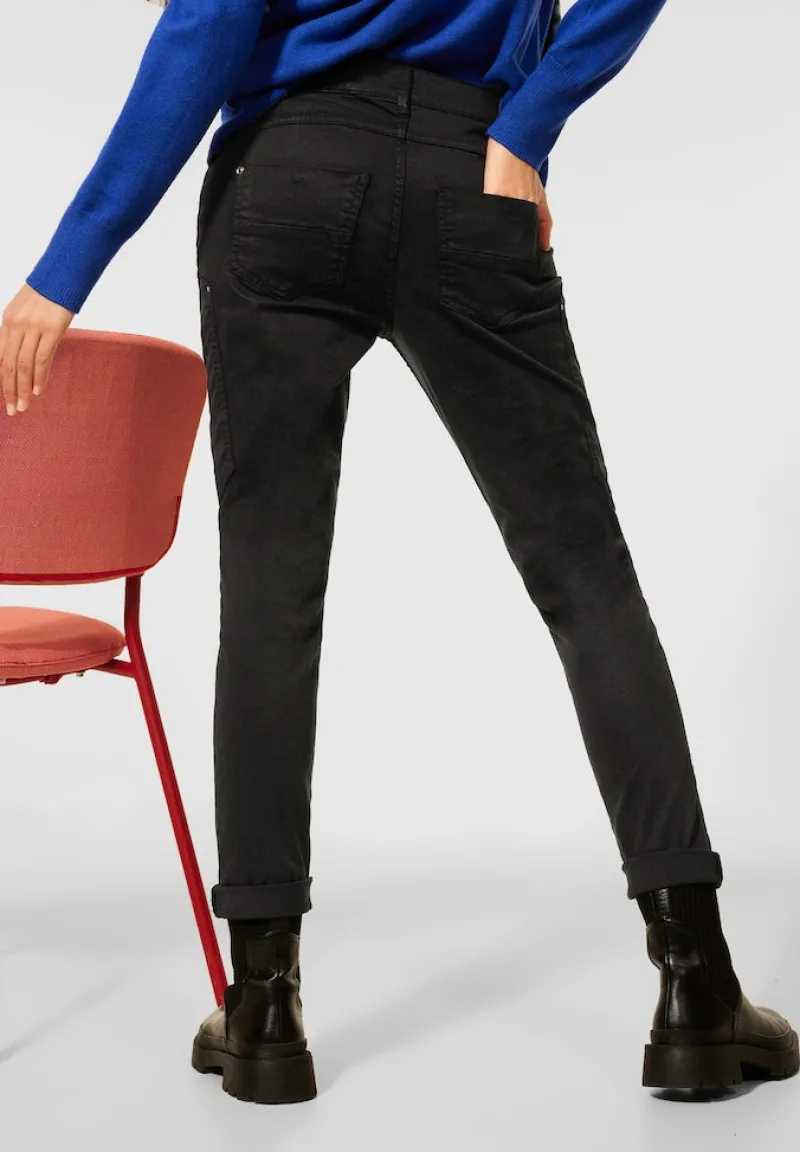 Street One Hosen*Slim Fit Hose in Lyocell Black