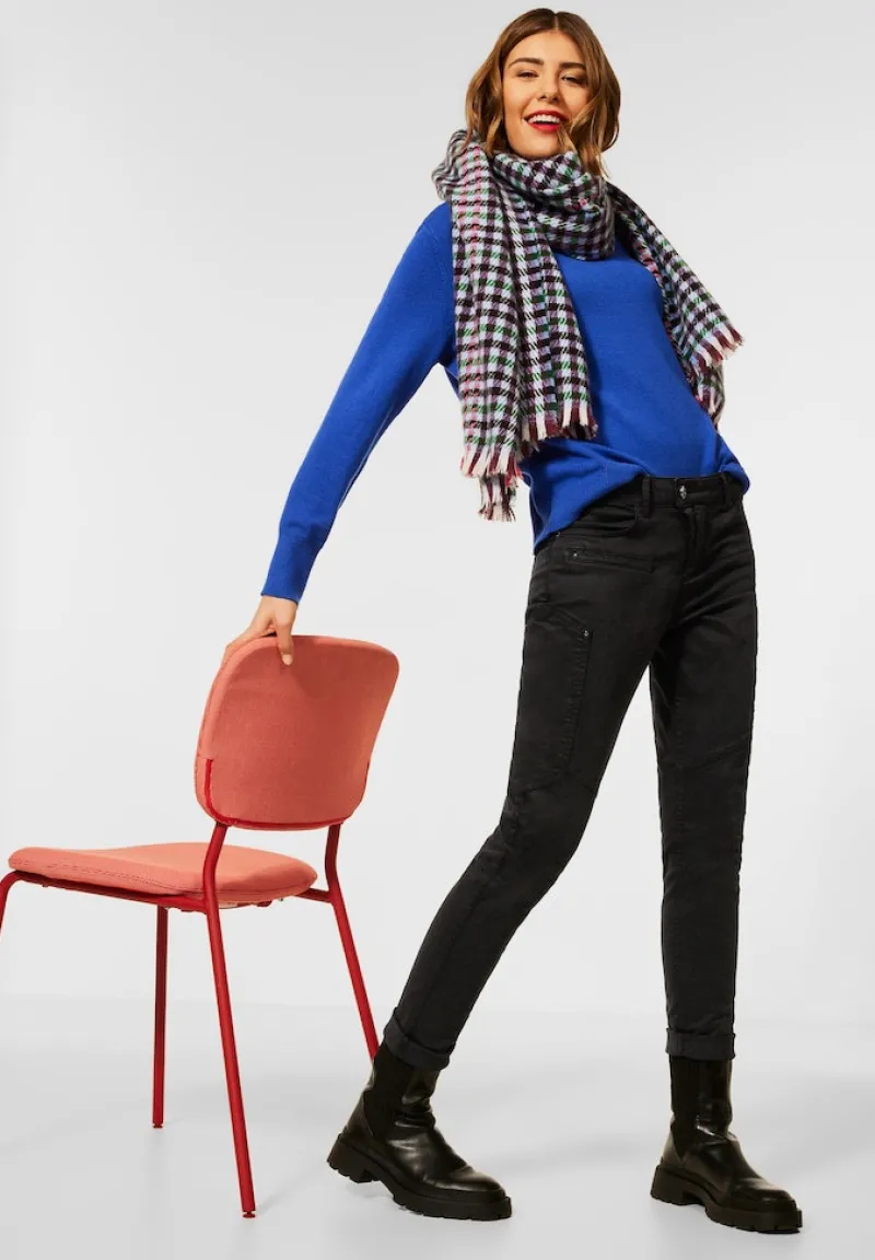 Street One Hosen*Slim Fit Hose in Lyocell Black