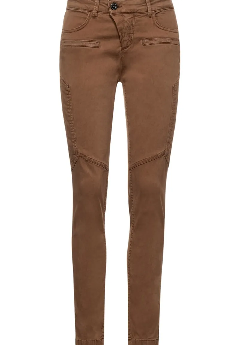 Street One Hosen*Slim Fit Hose in Lyocell soft toffee
