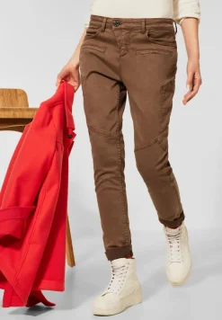 Street One Hosen*Slim Fit Hose in Lyocell soft toffee