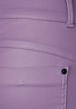 Street One Hosen*Slim Fit Hose mit Coating dusty lupine lilac