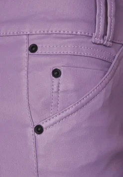 Street One Hosen*Slim Fit Hose mit Coating dusty lupine lilac