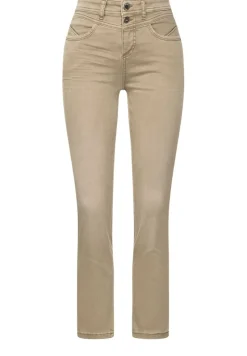 Street One Jeans*Slim Fit Hose nougat sand washed