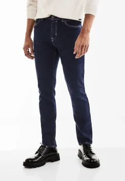 Street One Men Jeans|Big Boys*Slim Fit Jeans dark blue rinsed wash