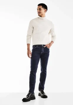 Street One Men Jeans|Big Boys*Slim Fit Jeans dark blue rinsed wash