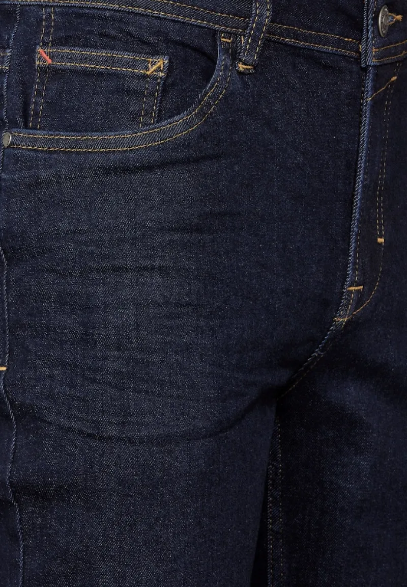 Street One Men Jeans|Big Boys*Slim Fit Jeans dark blue rinsed wash